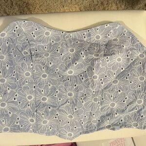 Floral Blue Women's Tube Top